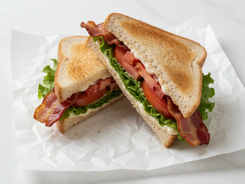 Cookout BLT on toasted bread with bacon, lettuce and tomato