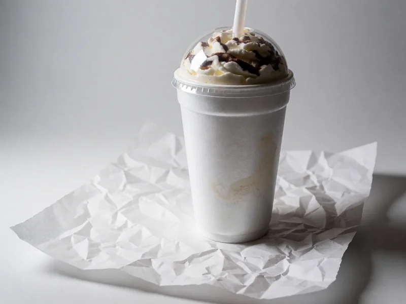 Cookout custom milkshake with two flavors swirled together