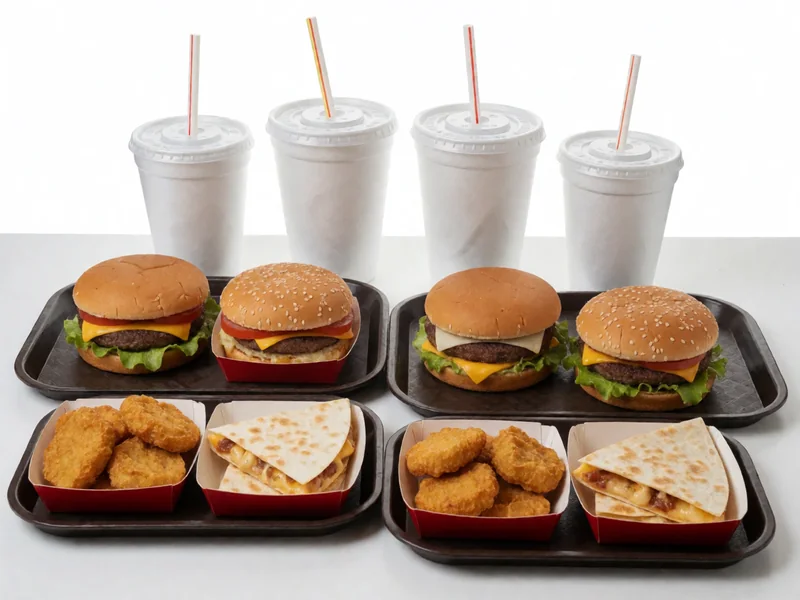 Four trays together, two full size and two kids size